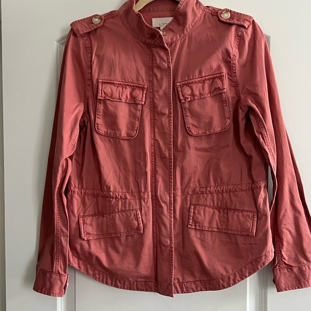NWT LOFT Dusty Rose Utility Jacket
